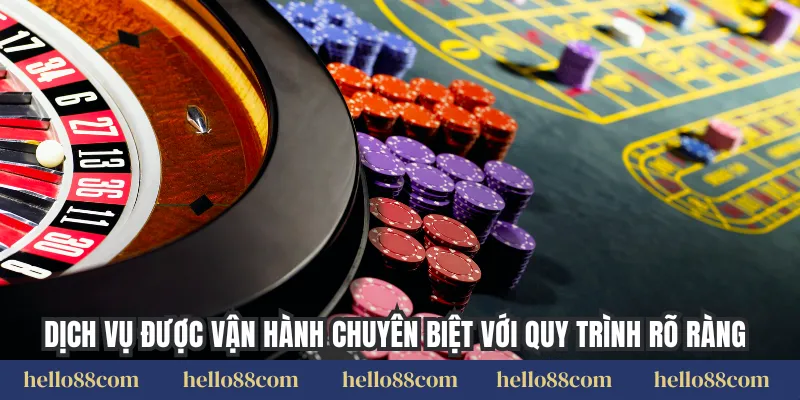 Dịch vụ được vận hành chuyên biệt với quy trình rõ ràng